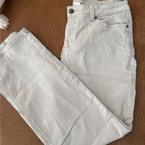 croft & barrow Women Light khaki Slim Straight Jeans